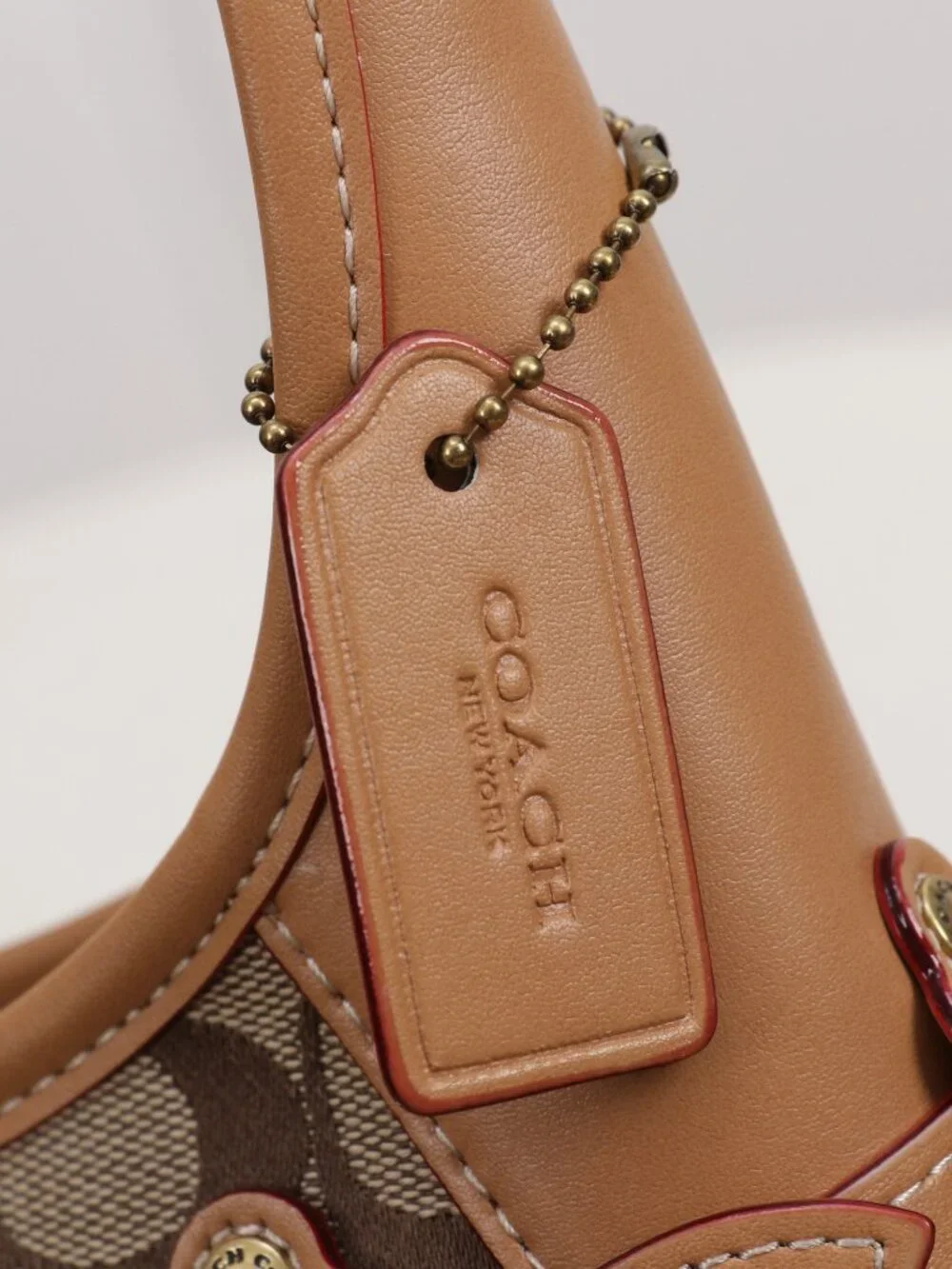COACH Belted Ergo 26 Shoulder Bag (Brown)